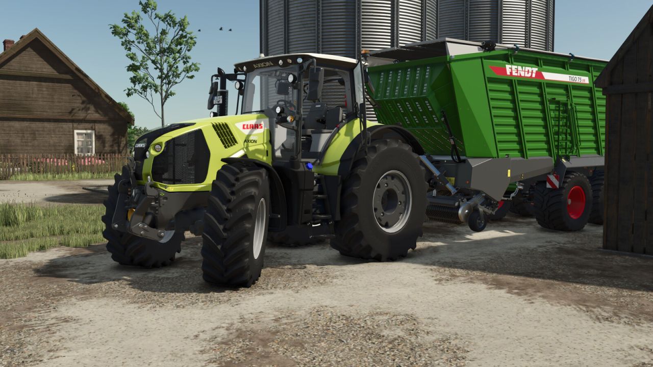Потужний Європейський Трактор CLAAS AXION 800–870 EU для Farming Simulator 25