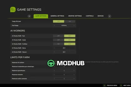 Скрипт Farm Limit Manager V1.0 для FS25