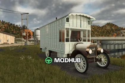 Причіп-будиночок Lizard T 1914 Caravan для FS25 — 3