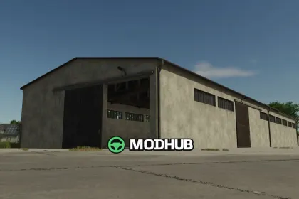 Magazyn zbożowy GDR Grain Hall V1.0.0.1 do FS25 — 2
