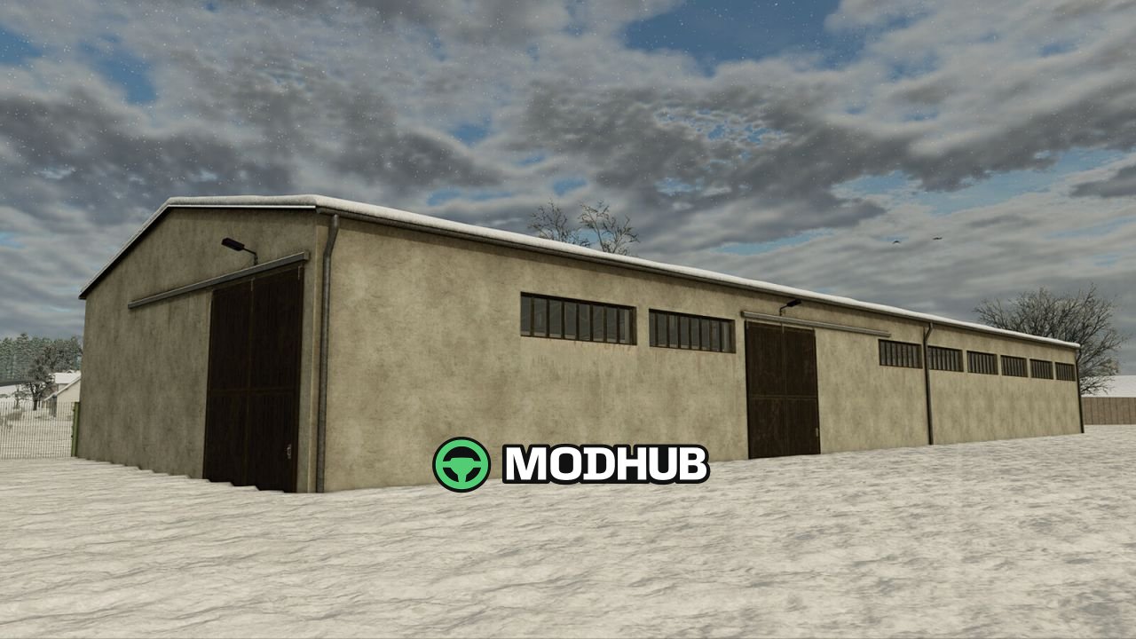 Magazyn zbożowy GDR Grain Hall V1.0.0.1 do FS25