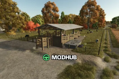 Корівник Brazilian Cow Pen With Loader V1.2 для FS25