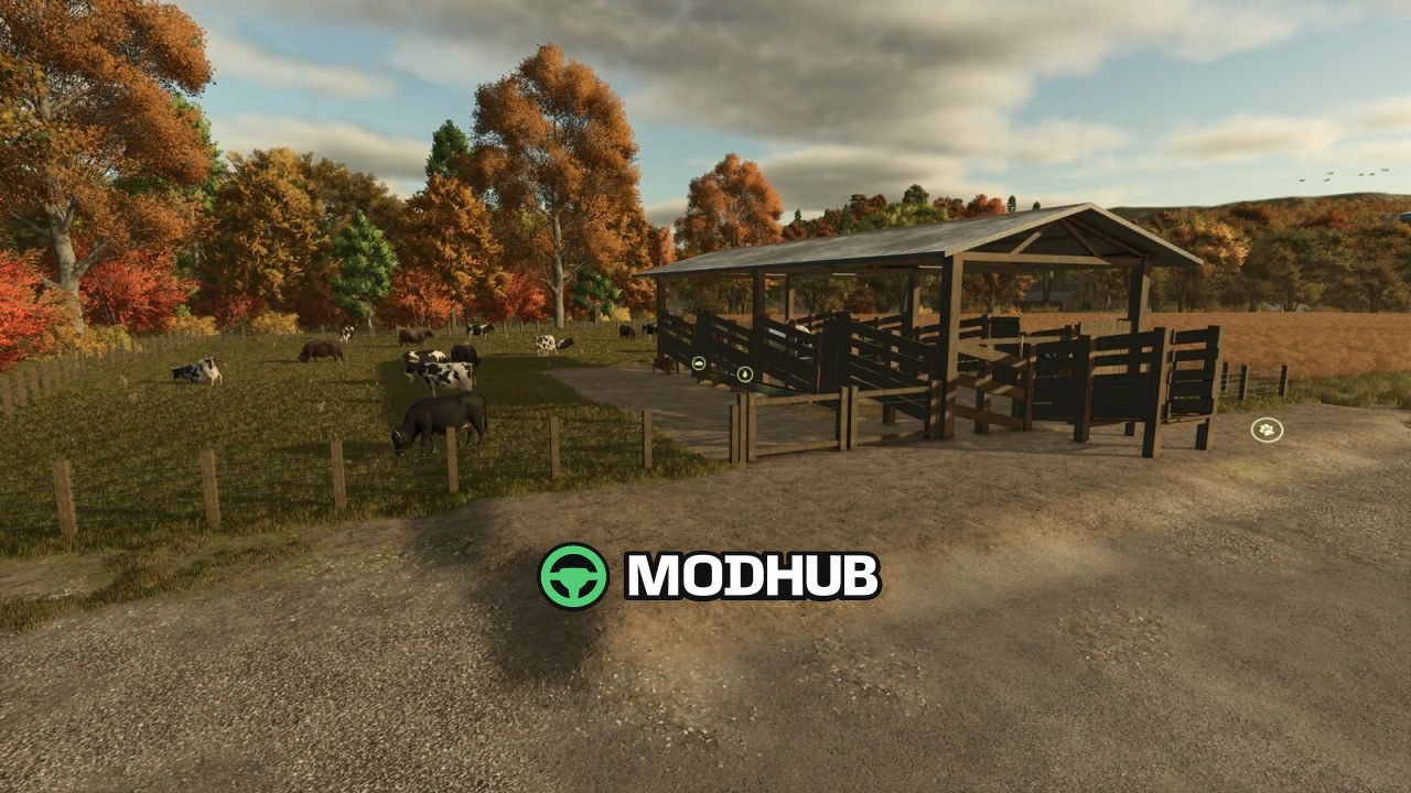 Корівник Brazilian Cow Pen With Loader V1.2 для FS25