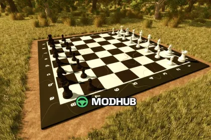 Playable Garden Chess Set for FS25 — 2