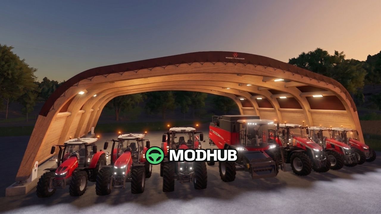 Будівля Timbertrusshalls V1.0 для FS25