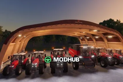 Будівля Timbertrusshalls V1.0 для FS25 — 3