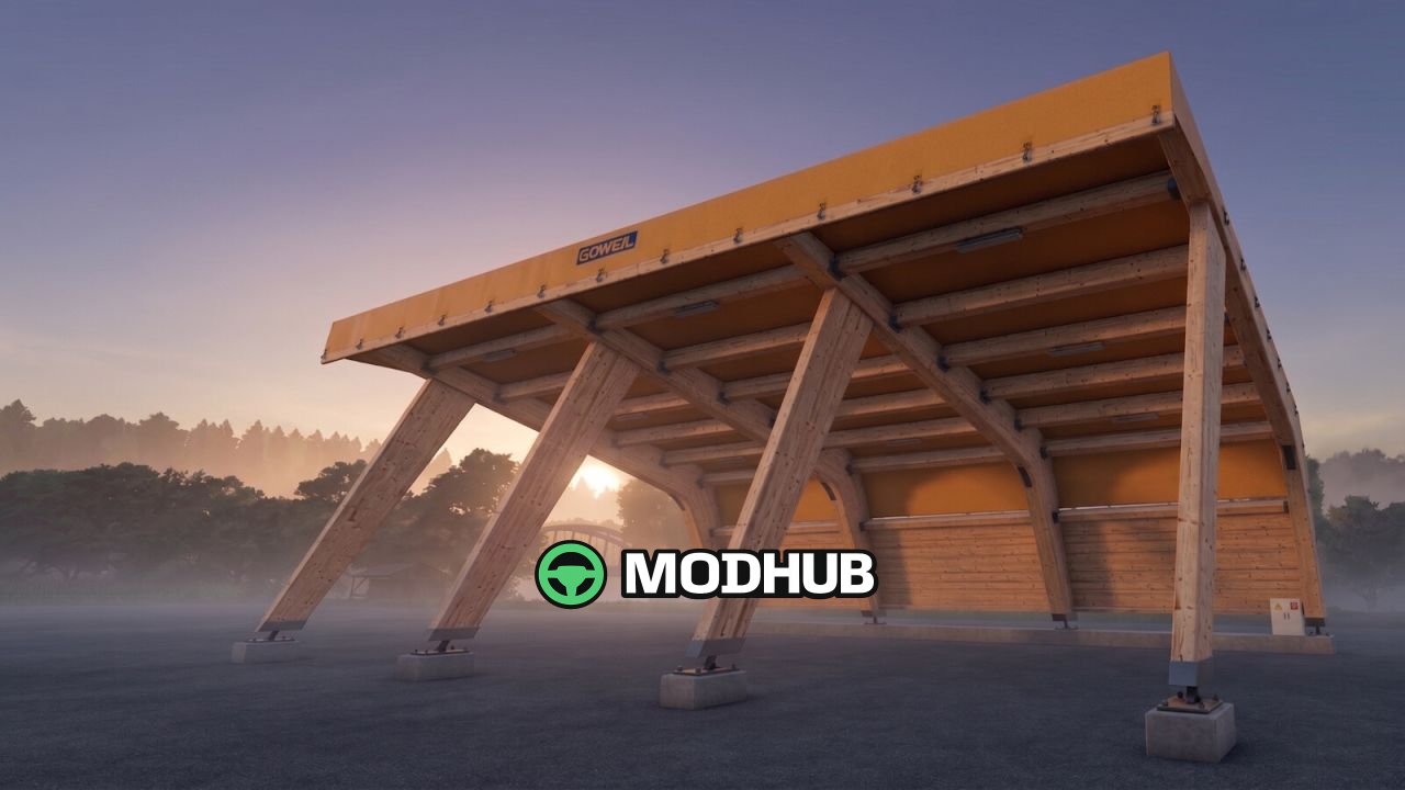 Будівля Timbertrusshalls V1.0 для FS25