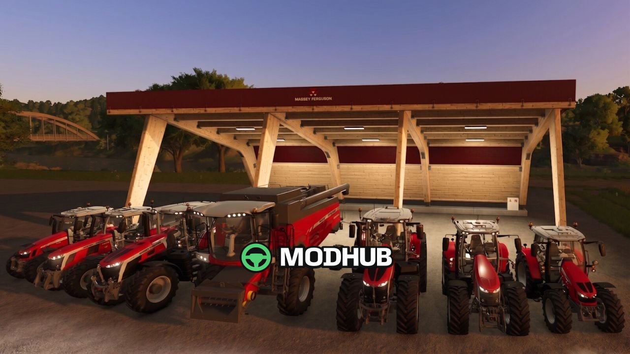 Будівля Timbertrusshalls V1.0 для FS25