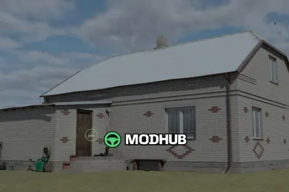 Будівля Polish White Brick House V1.0 для FS25 — 2