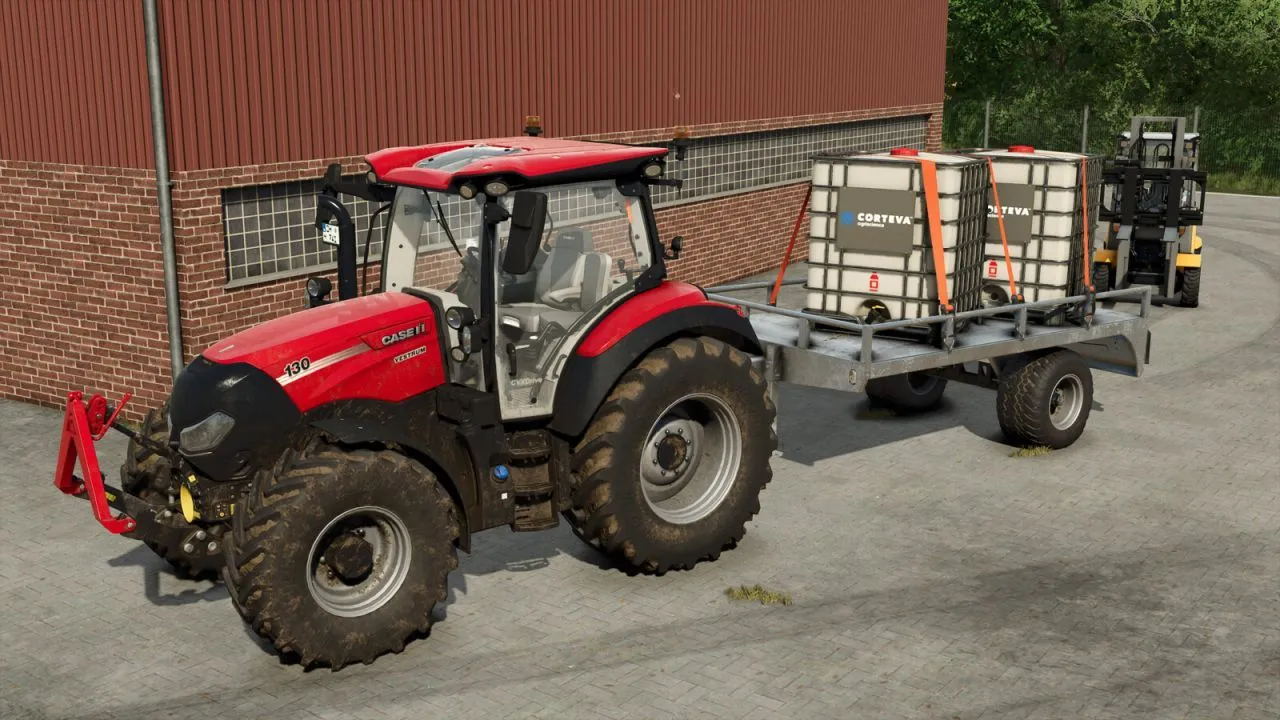 Efficient LizardVG Trailer for Transporting Pallets and Bales in FS25