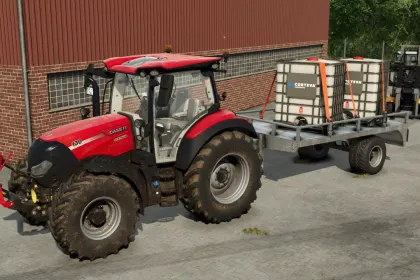 Efficient LizardVG Trailer for Transporting Pallets and Bales in FS25 — 1