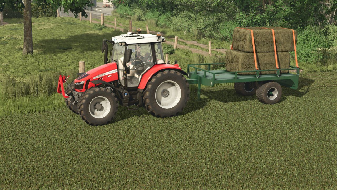 Ефективний Причіп LizardVG Trailer для Перевезення Піддонів і Тюків у FS25 - Скріншоти