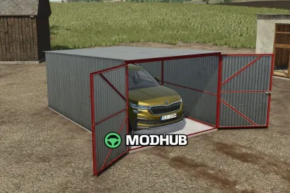 Металевий гараж V1.1.1 для FS25 — 2