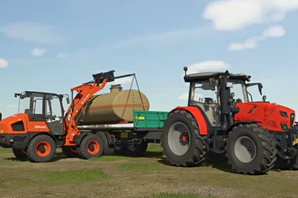 Efficient Cemo 5,000 L GRP Tank for Water, Milk, and Liquid Fertilizers in FS25