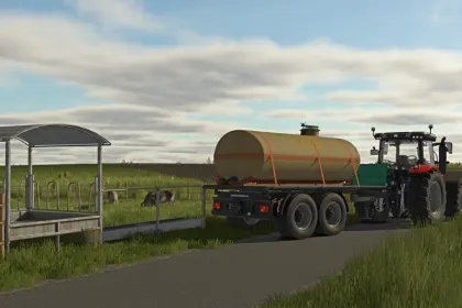 Ефективна Цистерна Cemo 5,000 L GRP Tank для Води, Молока та Рідких Добрив у FS25