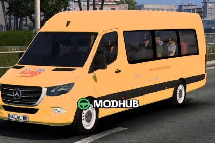 Transporter Mercedes Benz Sprinter 2021 v1.61 für ETS2
