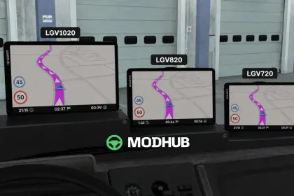 GPS Garmin dēzl by Hartline v3.1.1 for ETS2 — 3