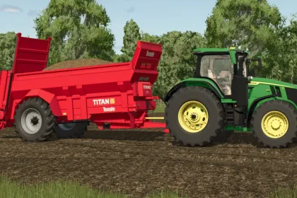 Efficient Teagle Titan 17 Spreader for Farming Simulator 25 — Wide Application at 16 m — 1
