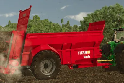 Efficient Teagle Titan 17 Spreader for Farming Simulator 25 — Wide Application at 16 m — 4