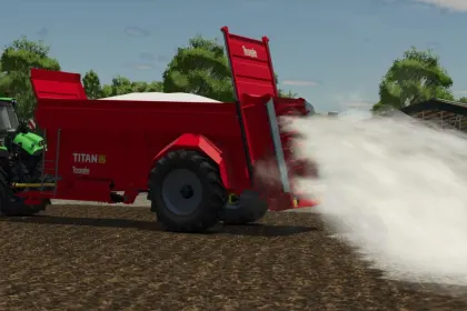 Efficient Teagle Titan 17 Spreader for Farming Simulator 25 — Wide Application at 16 m — 5