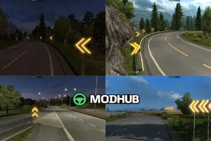 Mod Dangerous Turn Lights v1.61 for ETS2