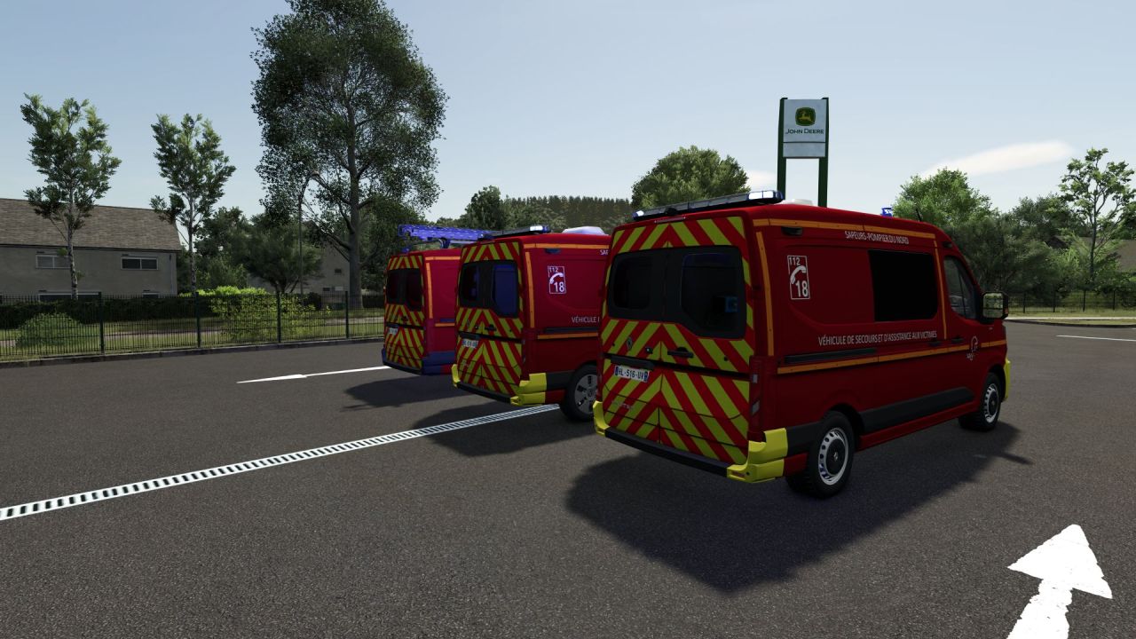 Автомобіль Renault Master IV (VSAV SDIS 59) для Farming Simulator 25