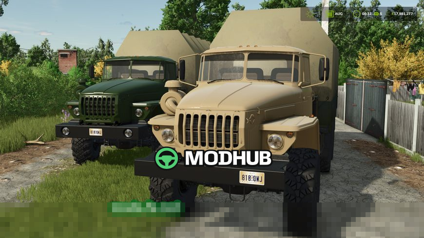 Мод на Вантажівки Ural 4320 Logistica v1.0.0.0 для Фермер Симулятор 25