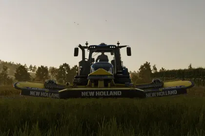 Mower New Holland DiscCutter F 320P + MegaCutter 1020 for Farming Simulator 25