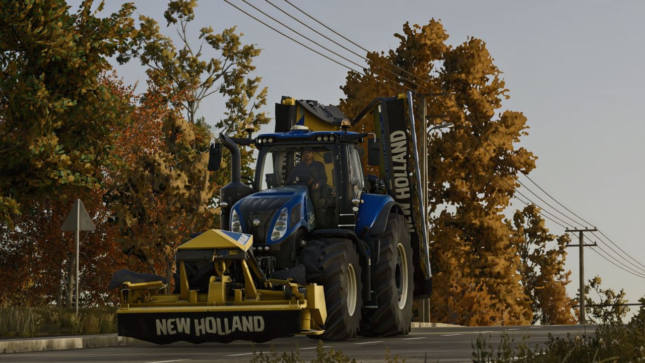 Косарка New Holland DiscCutter F 320P + MegaCutter 1020 для Farming Simulator 25