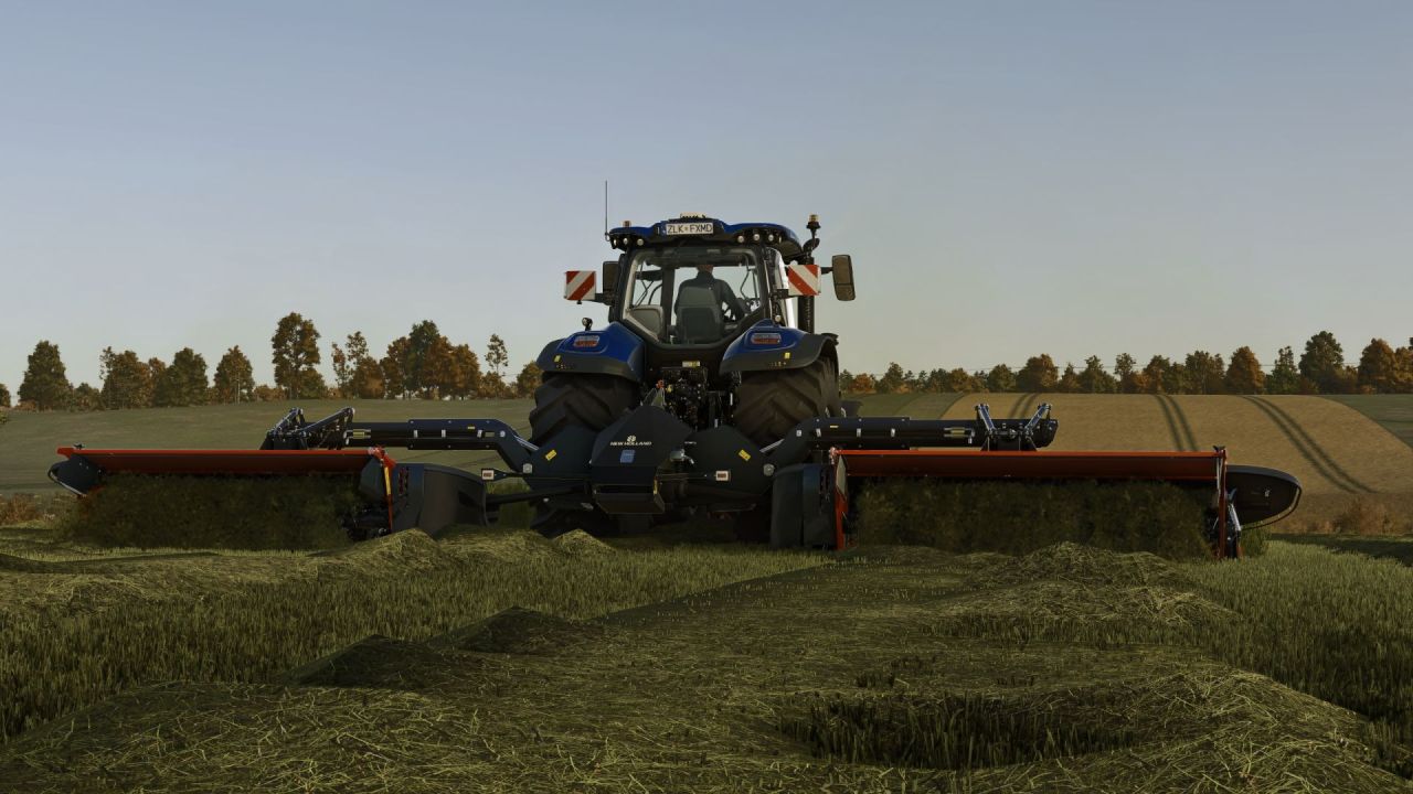 Косарка New Holland DiscCutter F 320P + MegaCutter 1020 для Farming Simulator 25