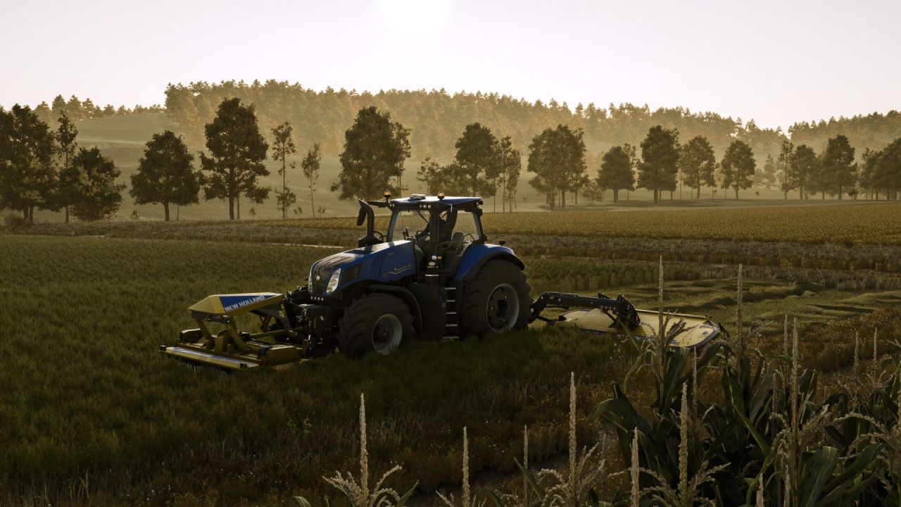Косарка New Holland DiscCutter F 320P + MegaCutter 1020 для Farming Simulator 25