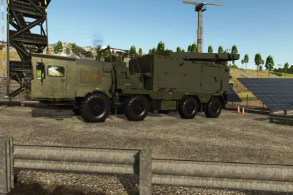 MZKT-7930 8x8 Heavy Chassis with Radar for Farming Simulator 25