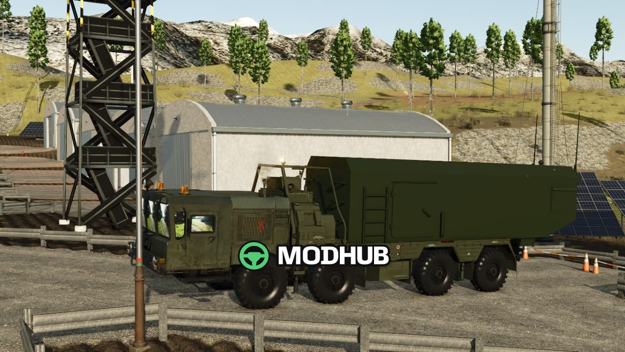 Truck MZKT-7930 (8×8 Heavy Chassis with Command / C4ISR Module) for FS25