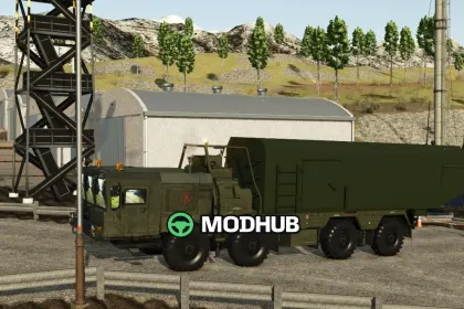 Truck MZKT-7930 (8×8 Heavy Chassis with Command / C4ISR Module) for FS25 — 2