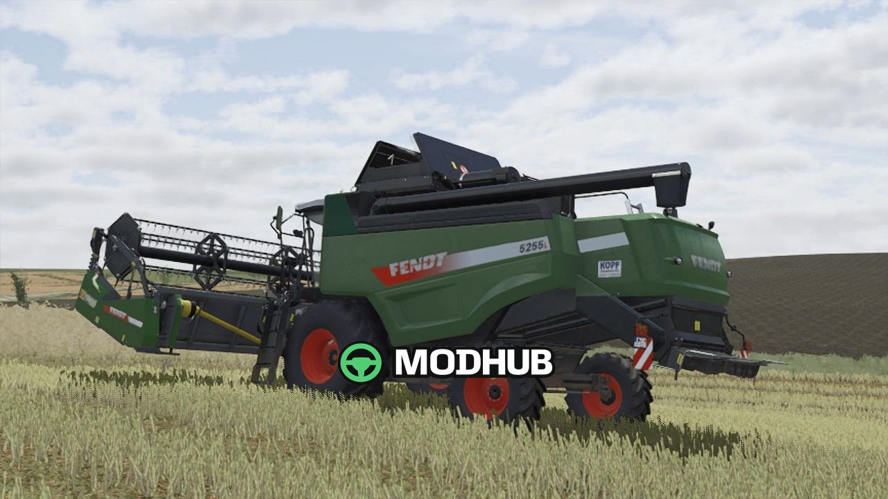 Комбайн Fendt 5255L V1.0 для FS25