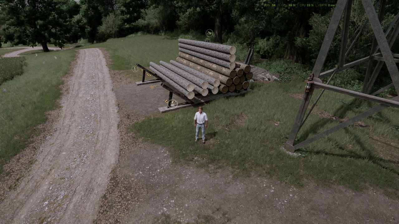 Сховище для колод Log Storage Silo для Farming Simulator 25