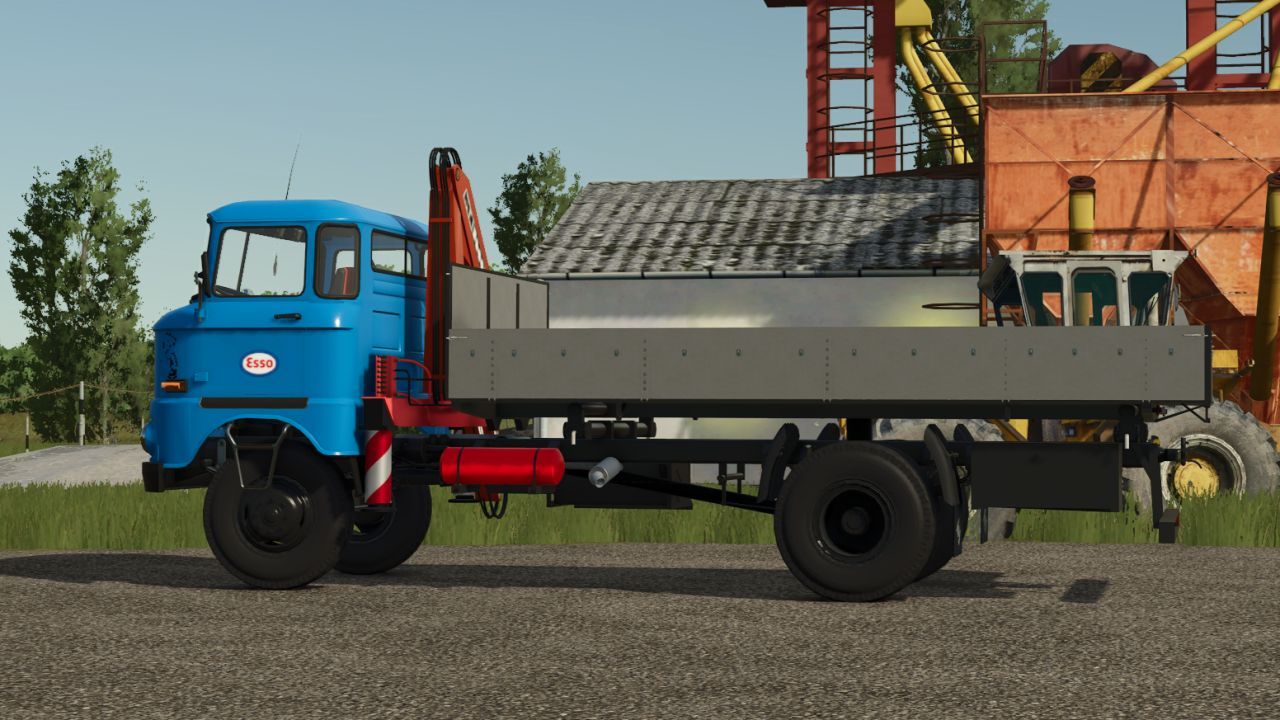 Вантажівка IFA W50 з краном KCR для Farming Simulator 25