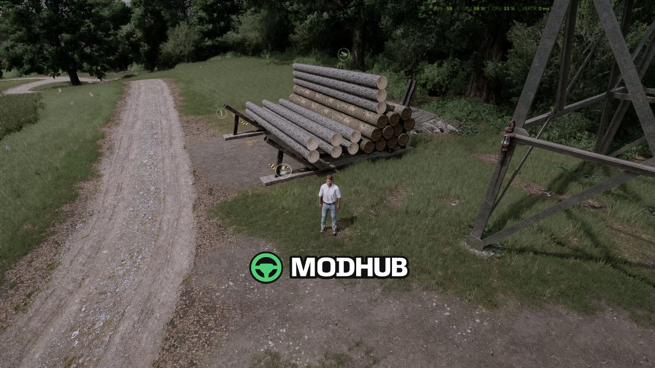 Сховище для колод Log Storage Silo V1.0.0.2 для FS25