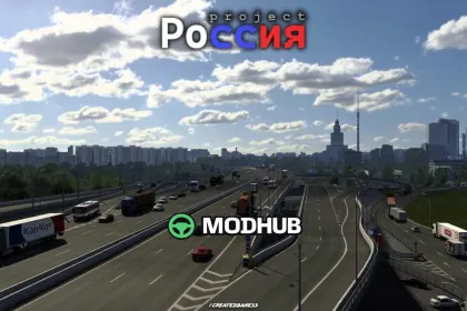 Karte Project Russia v5.7.1a 1.61 für ETS2 — 2