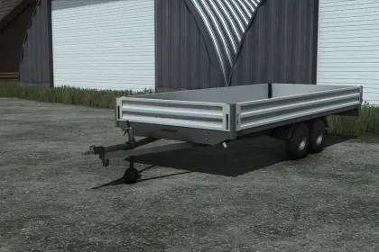 Ефективний Причіп Humbaur з Двома Рампами для Farming Simulator 25 — 1