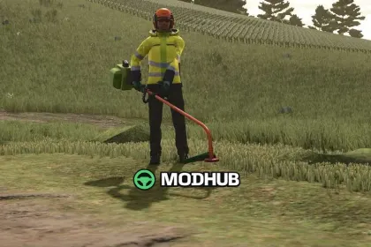 Косарка Brush Cutter Rust Edition v1.7 для FS25 — 2