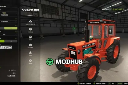 Трактор Volvo BM 2654 для FS25 — 2