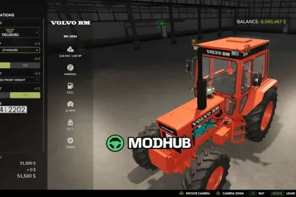 Трактор Volvo BM 2654 для FS25 — 3