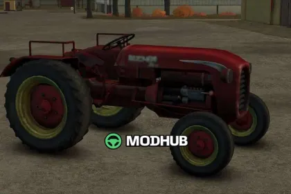 Трактор Bucher D4000 Placeable v1.8 для FS25 — 2