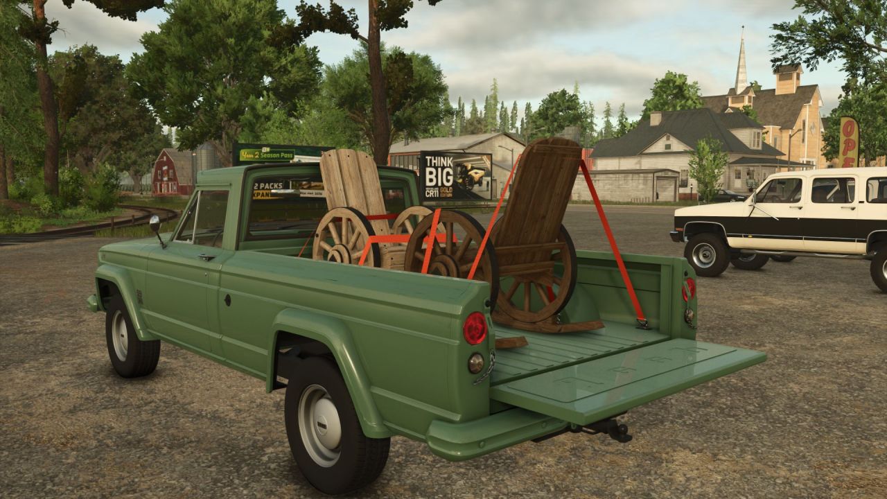 Functional Adirondack Rocking Chair with Sound for FS25