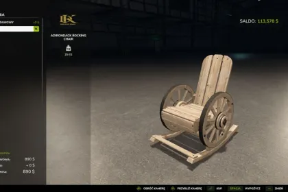 Functional Adirondack Rocking Chair with Sound for FS25 — 3