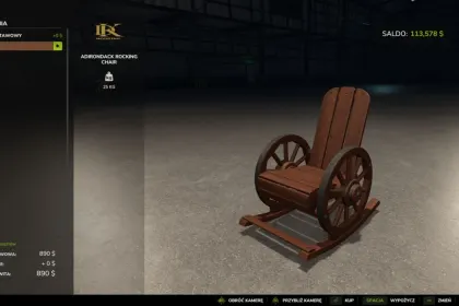 Functional Adirondack Rocking Chair with Sound for FS25 — 4