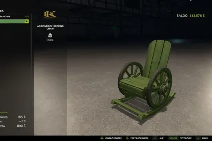 Functional Adirondack Rocking Chair with Sound for FS25 — 5