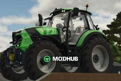 Tractor Deutz-Fahr Series 6 TTV Rust Edition v1.6 for FS25