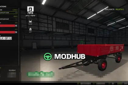 Мод на причеп 2PTS-4 887B v1.1.0.0 для Фермер Симулятор 25 — 2